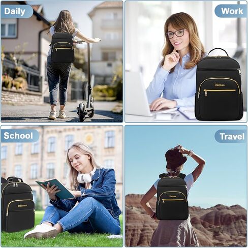 Laptop Backpack for Women,15.6 inch Womens Laptop Backpack with USB Charging Port, Water Resistant Computer Work backpack laptop compartment Daypacks for College in Saudi Arabia