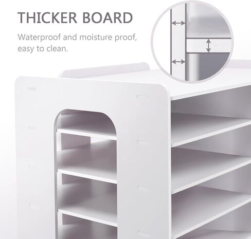 منظم فارز الملفات من سونجواي للمكتب - منظم الأدب 12 فتحة، صندوق بريد الطلاب للفصل الدراسي، منظم بريد سطح الطاولة، منظم تخزين الورق للمدرسة والمكتب المنزلي in Kuwait