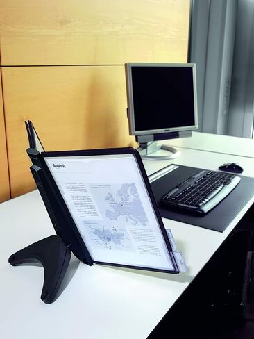 Durable Sherpa SoHo Document Holder, 10 Panels, 13.5 x 3 x 10.38, Graphite Borders in Saudi Arabia