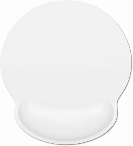 Ergonomic Mouse Pad with Wrist Rest Support, Memory Foam Computer Mouse Pads for Wireless Mouse, Cut Gaming Mouse Mat with Non-Slip Base, Pain Relief Mousepad for Laptop Desk Work Women, Blue in Kuwait
