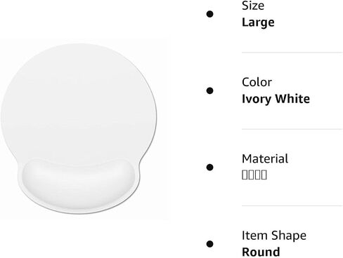 Ergonomic Mouse Pad with Wrist Rest Support, Memory Foam Computer Mouse Pads for Wireless Mouse, Cut Gaming Mouse Mat with Non-Slip Base, Pain Relief Mousepad for Laptop Desk Work Women, Blue in Kuwait