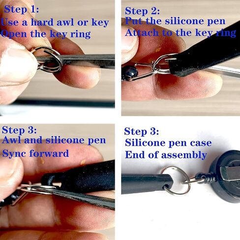 20 PCS Pencil Holder, Ideal Grip for Markers & Carpenter Pencils-Heavy Duty Retractable Pull Pen with anti-lost pen cord in Saudi Arabia
