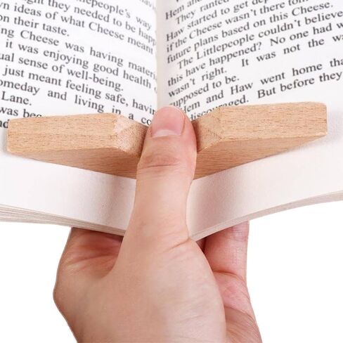 حامل كتب خشبي مثلث مع حامل - مسند قراءة مكتبي شخصي وخادم صفحة لكوب كوب القهوة - حامل كتب خشبي صغير مثالي لسطح المكتب بجانب السرير ومحبي الكتب in Kuwait