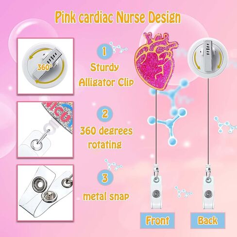 Vein Whisperer Phlebotomy Nurse Badge Reel Holder Retractable Badge Clips Alligator Clip Phlebotomist Nursing Badge Reels Retractable for Nurses Badge Gift RN LPN CNA LVN ID Card Badge Holder in Saudi Arabia