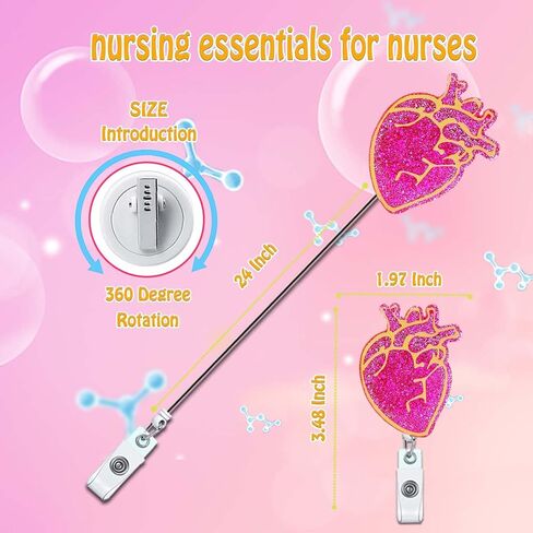 Vein Whisperer Phlebotomy Nurse Badge Reel Holder Retractable Badge Clips Alligator Clip Phlebotomist Nursing Badge Reels Retractable for Nurses Badge Gift RN LPN CNA LVN ID Card Badge Holder in Saudi Arabia