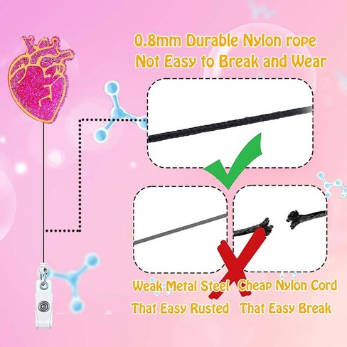 Vein Whisperer Phlebotomy Nurse Badge Reel Holder Retractable Badge Clips Alligator Clip Phlebotomist Nursing Badge Reels Retractable for Nurses Badge Gift RN LPN CNA LVN ID Card Badge Holder in Saudi Arabia