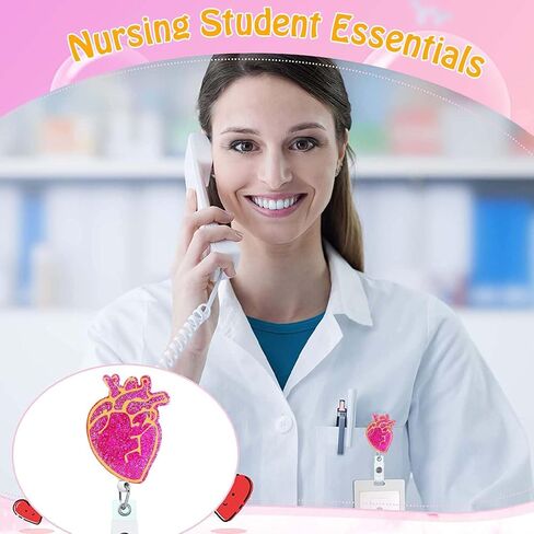 Vein Whisperer Phlebotomy Nurse Badge Reel Holder Retractable Badge Clips Alligator Clip Phlebotomist Nursing Badge Reels Retractable for Nurses Badge Gift RN LPN CNA LVN ID Card Badge Holder in Saudi Arabia