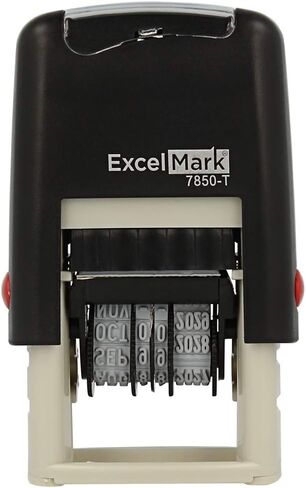 ExcelMark Emailed Date Stamp - Compact Size (Red Ink) in Saudi Arabia