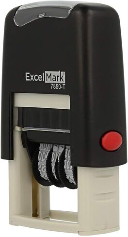 ExcelMark Emailed Date Stamp - Compact Size (Red Ink) in Saudi Arabia