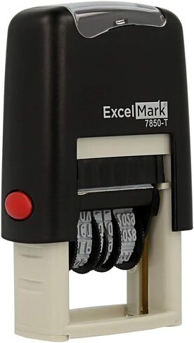ExcelMark Emailed Date Stamp - Compact Size (Red Ink) in Saudi Arabia