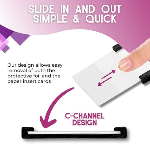 Availey 60 Pack Magnetic 'C' Channel Label Holders for Metal Racks and Shelves with Protective Films and Replacement Strips 3" x 1" in Saudi Arabia