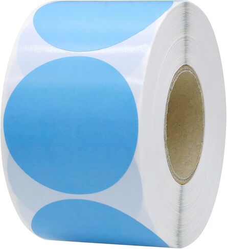 2 Inch Circle Thermal Labels Roll Color Thermal Printer Labels Round Thermal Sticker Labels Self-Adhesive 750Labels for DIY Design, Name Tags Compatible with MUNBYN Rollo Zebra(Pink, 1 pcs) in Saudi Arabia