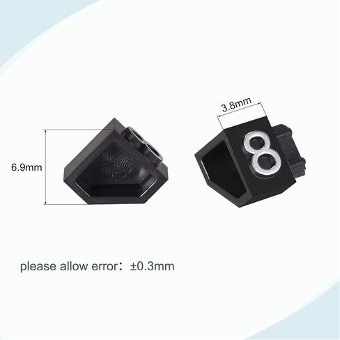 MECCANIXITY Adjustable Removable Mini Cube Price Tag Display Number Letter Price Label Stand Block Kit for Shop Counter Gold on Black,3.8x6.9mm,10 Sets in Saudi Arabia