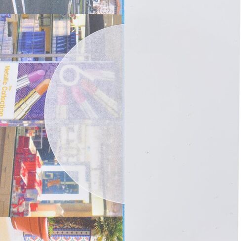 Frosted Clear Translucent 1.5" Circle Wafer Seal Tab Stickers 4,000 Per Roll in Kuwait