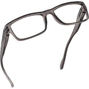 Readerest Blue Light Blocking Reading Glasses (Charcoal es (Charcoal, 0.00) - Computer Reading Glasses With Thin Reflective Lens, Anti Glare & Eye Strain, UV Protection, Glasses for Men and Women in Saudi Arabia