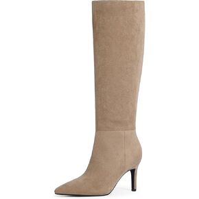 Knee High Boots Women Pointed Toe Tall Boots 3 In Stiletto High Heel Long Boots Side Zipper Dress Knee High Boots in Saudi Arabia