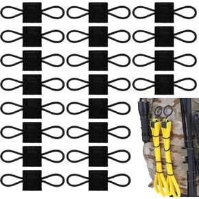 20 PCS MOLLE FACKEMNMENT KIT ، وأشرطة متعددة الأغراض لحامل اللوحة ، وحقيبة الظهر ، وملحقات السترة in Saudi Arabia
