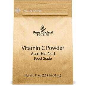 PURE ORIGINAL INGREDIENTS Vitamin C Powder (2 lb) Ascorbic Acid, Non GMO, Dietary Supplement in Kuwait