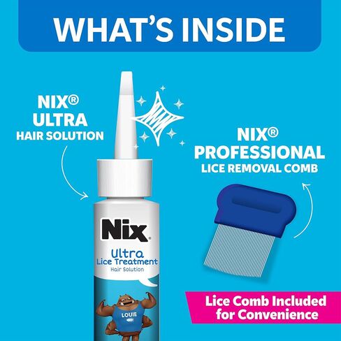 Nix Ultra Superlice Treatment, All-in-One Shampoo, 3 fl oz & Lice Removal Comb in Saudi Arabia