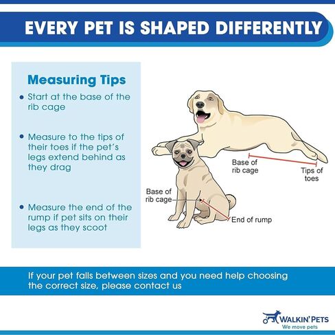 Walkin’ Drag Bag - Comfortable Drag Bag for Disabled Dogs and Cats, Protects Chest and Limbs, Made with Durable Nylon in Kuwait