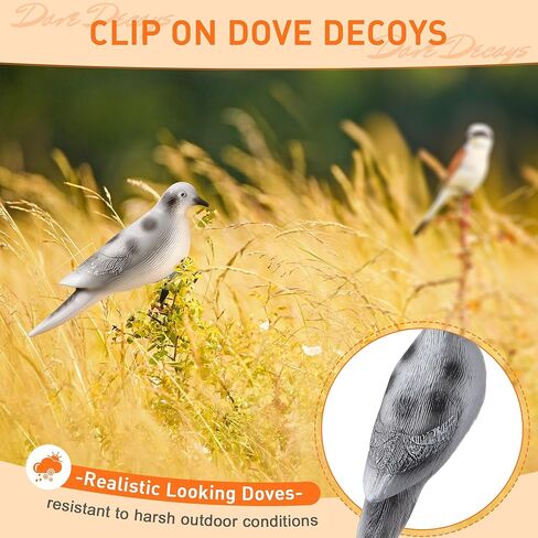 Bucherry 6 Pack Outdoors Dove Devs ، Dove Hunting Defe مع مقاطع ومواد متينة للمانعة للتسلية لصيد الحمام والسيطرة على الطيور in Kuwait