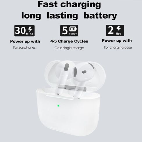 حالة الشحن اللاسلكية متوافقة مع AirPods 4th Generation ، USB-C Port Airpods 4 استبدال حالة الشحن ، لا Airpod 4th in Kuwait