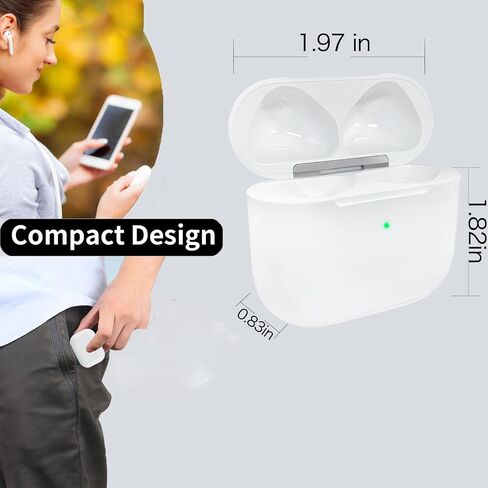 حالة الشحن اللاسلكية متوافقة مع AirPods 4th Generation ، USB-C Port Airpods 4 استبدال حالة الشحن ، لا Airpod 4th in Kuwait