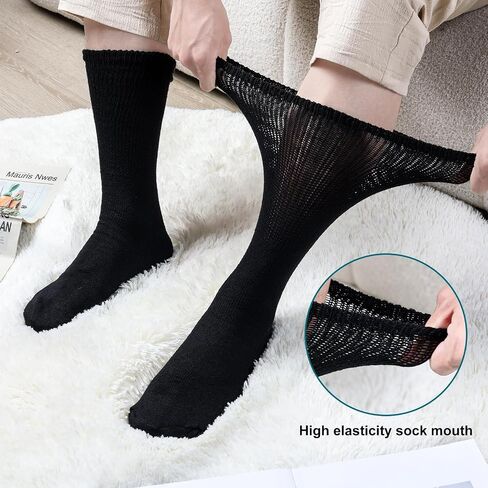 Falari Physicians Approved Diabetic Socks Crew Unisex 3, 6 or 12-Pack in Kuwait