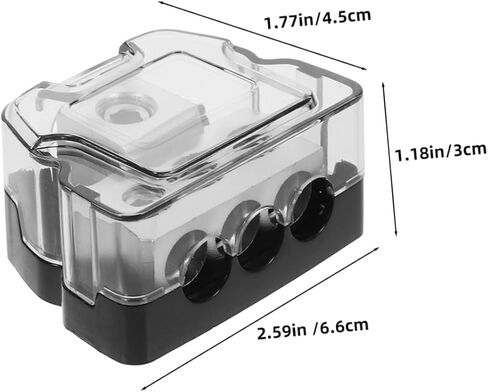 CIIEEO 2PCS CAR AUDIO AUDIO GRONDLAY BLOCK WAY AMPLIFIER SPINITER لتوزيع الطاقة الفعال بسهولة التثبيت لعشاق DIY مع جهات اتصال مغطاة in Kuwait