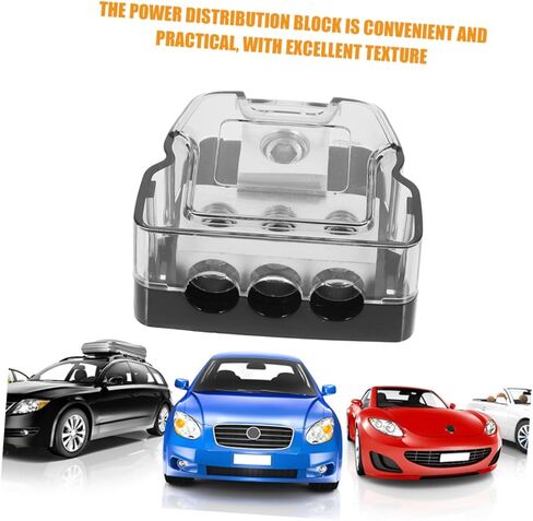 CIIEEO 2PCS CAR AUDIO AUDIO GRONDLAY BLOCK WAY AMPLIFIER SPINITER لتوزيع الطاقة الفعال بسهولة التثبيت لعشاق DIY مع جهات اتصال مغطاة in Kuwait