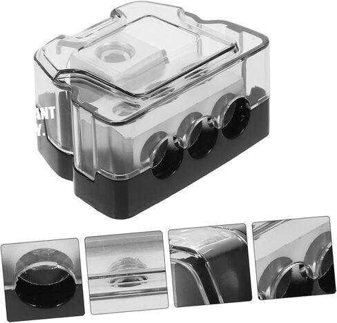 CIIEEO 2PCS CAR AUDIO AUDIO GRONDLAY BLOCK WAY AMPLIFIER SPINITER لتوزيع الطاقة الفعال بسهولة التثبيت لعشاق DIY مع جهات اتصال مغطاة in Kuwait