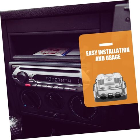 CIIEEO 2PCS CAR AUDIO AUDIO GRONDLAY BLOCK WAY AMPLIFIER SPINITER لتوزيع الطاقة الفعال بسهولة التثبيت لعشاق DIY مع جهات اتصال مغطاة in Kuwait