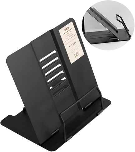 Angoily Adjustable Book Reading Stand Metal Reading Bracket for Students Suitable for Home and Outdoor Use Book Holder for Tablets and in Saudi Arabia