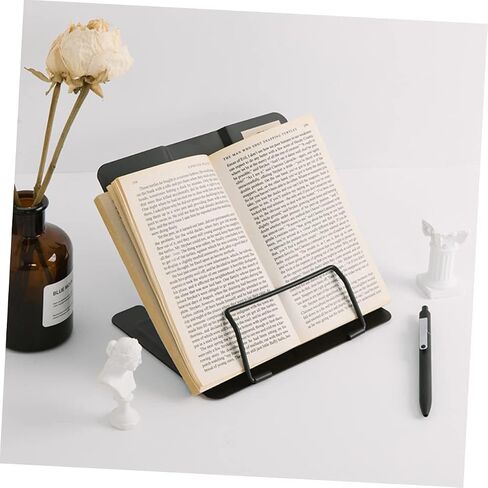 Angoily Adjustable Book Reading Stand Metal Reading Bracket for Students Suitable for Home and Outdoor Use Book Holder for Tablets and in Saudi Arabia