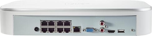 Lorex N4K2SL-88WB Fusion 4K 16-Channel (8 Wired and 8 Wi-Fi) 2TB Wired NVR System with 8X Bullet Cameras Featuring Smart Security Lighting in Saudi Arabia