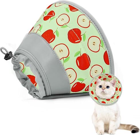 Cat Cone, Adjustable Cat Cone Collar Soft to Stop Licking, Foldable Cute Cat Cone Alternative, Water Resistant Neck Cone for Cats, Lightweight Cat Recovery E Collar for Cat Kitten（Pink，S in Saudi Arabia