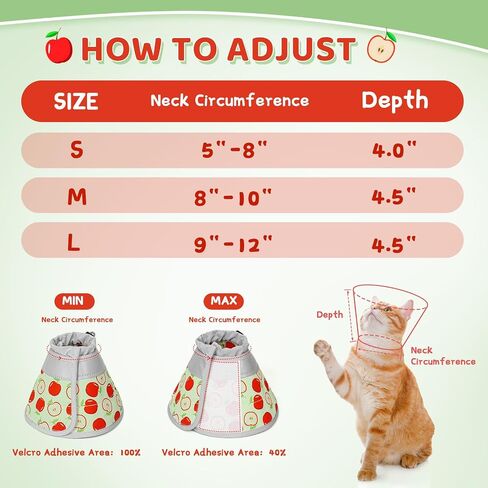 Cat Cone, Adjustable Cat Cone Collar Soft to Stop Licking, Foldable Cute Cat Cone Alternative, Water Resistant Neck Cone for Cats, Lightweight Cat Recovery E Collar for Cat Kitten（Pink，S in Saudi Arabia