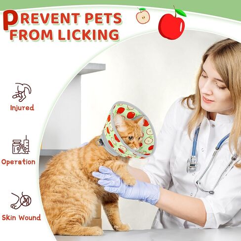 Cat Cone, Adjustable Cat Cone Collar Soft to Stop Licking, Foldable Cute Cat Cone Alternative, Water Resistant Neck Cone for Cats, Lightweight Cat Recovery E Collar for Cat Kitten（Pink，S in Saudi Arabia
