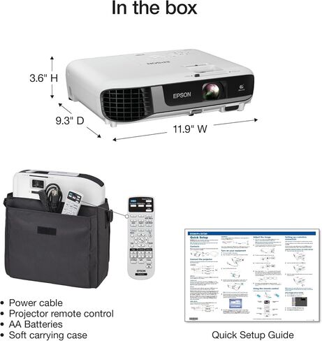 Epson Pro EX7280 3-Chip 3LCD WXGA Projector, 4,000 Lumens Color Brightness, 4,000 Lumens White Brightness, HDMI, Built-in Speaker, 16,000:1 Contrast Ratio in Saudi Arabia