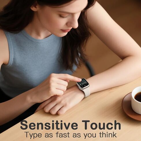 Adorve 8-Pack Privacy Screen Protector for Apple Watch 40mm SE Case Series 6 5 4, Anti-Spy 9H Hardness Tempered Glass Film, Full Protective Face Cover, Slim Guard Bumper for iWatch 40 mm Accessories in Saudi Arabia