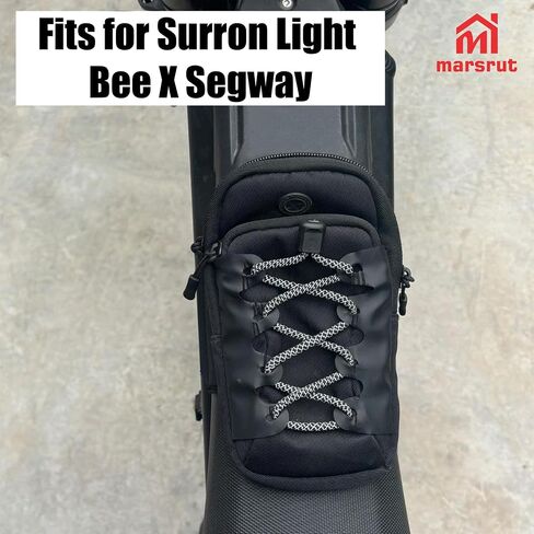 حقيبة حقيبة تناسب Surron Light Bee X Segway ، غطاء بطارية مقود دراجة نارية تخزين حقيبة إطار أمامي للهاتف المحمول ، البطاقة ، سماعة الأذن ، القماش مع حزام لمعصم ذراع الدراجة الترابية يرتدي (أسود) in Saudi Arabia