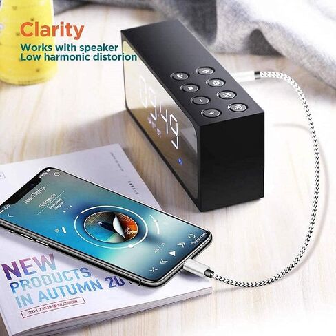 [Apple MFI Certified] iPhone to 3.5mm Car Aux Aux Stereo Cable (3ft/1M) ، Lightning to 3.5mm Nylon Aux Aux متوافق مع iPhone 14/13 Pro/12/11/XS/XR/X 8 7/iPad إلى Stereo/Seeper in Saudi Arabia