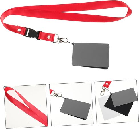 Doitool Gray Cards Portable White Balance Corder Cards with for Dicate Photography Lightweighting and Section Design for in Saudi Arabia