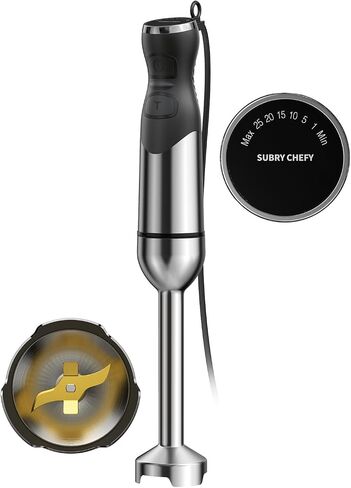 2025 New 1000W Handheld Immersion Blender Handheld – 25-Speed, Stainless Steel, Hand Blender, Corded Hand Mixer with Heavy-Duty Copper Brushless Motor & Gift Box in Saudi Arabia