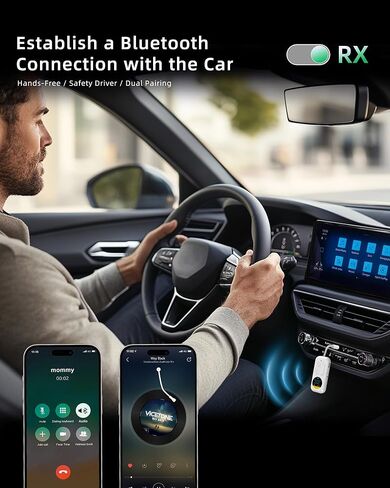 يدعم جهاز إرسال/مستقبل الصوت اللاسلكي Bluetooth ، وقت اللعب أكثر من 20 ساعة ، سماعات AirPods ، محول صوت مع شاشة للطائرة ، البحرية ، السفر ، مكبر صوت in Saudi Arabia