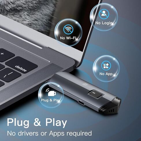 2025 تم ترقية جهاز إرسال ومستقبل HDMI اللاسلكي اللاسلكي 4K ، مجموعة موسع HDMI اللاسلكية المحمولة 100 قدم ، قابس وتشغيل 2.4G/5G ، يتدفق من الكمبيوتر المحمول/الكمبيوتر/التلفزيون/الكاميرا لمراقبة/جهاز العرض/HDTV (أسود) in Kuwait