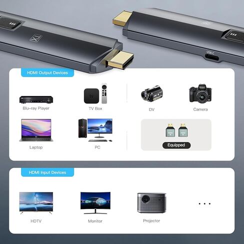 2025 تم ترقية جهاز إرسال ومستقبل HDMI اللاسلكي اللاسلكي 4K ، مجموعة موسع HDMI اللاسلكية المحمولة 100 قدم ، قابس وتشغيل 2.4G/5G ، يتدفق من الكمبيوتر المحمول/الكمبيوتر/التلفزيون/الكاميرا لمراقبة/جهاز العرض/HDTV (أسود) in Kuwait