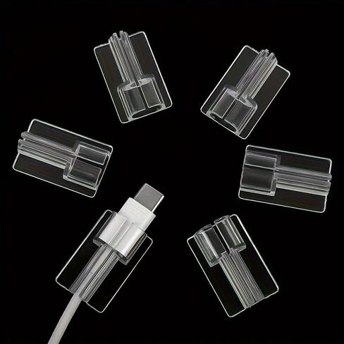 6PCS 6 Clear USB Cable Protector Cases for Apple 18W/20W Charging Head & Cable - Durable, Slim, Easy to Install, Transparent in Saudi Arabia