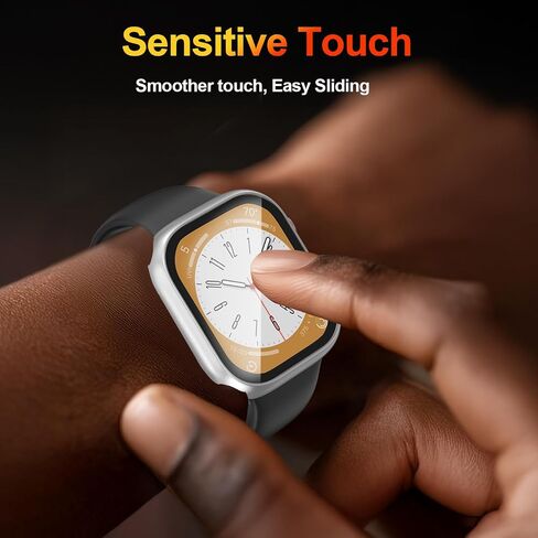 [2 علبة حزمة لوقاية شاشة Apple Watch 44 ملم سلسلة 4/5/6/SE/SE 2nd Gen مع الزجاج المقسى بشكل عام الواقي من PCER Lightweight 2 في 1 Accesitory متوافق مع الغطاء in Saudi Arabia