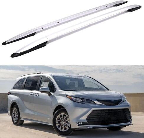 Aluminum Roof Rack for Sienna XL40 2021-2024 crossbars for Secure Luggage Cargo Storage Durable for Travel Adventures Sliver(2PCS) in Saudi Arabia